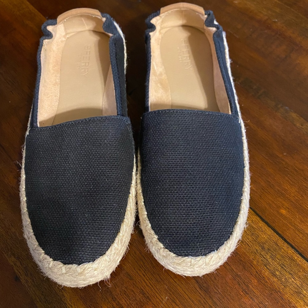Sperry Black Espradille slide on shoe